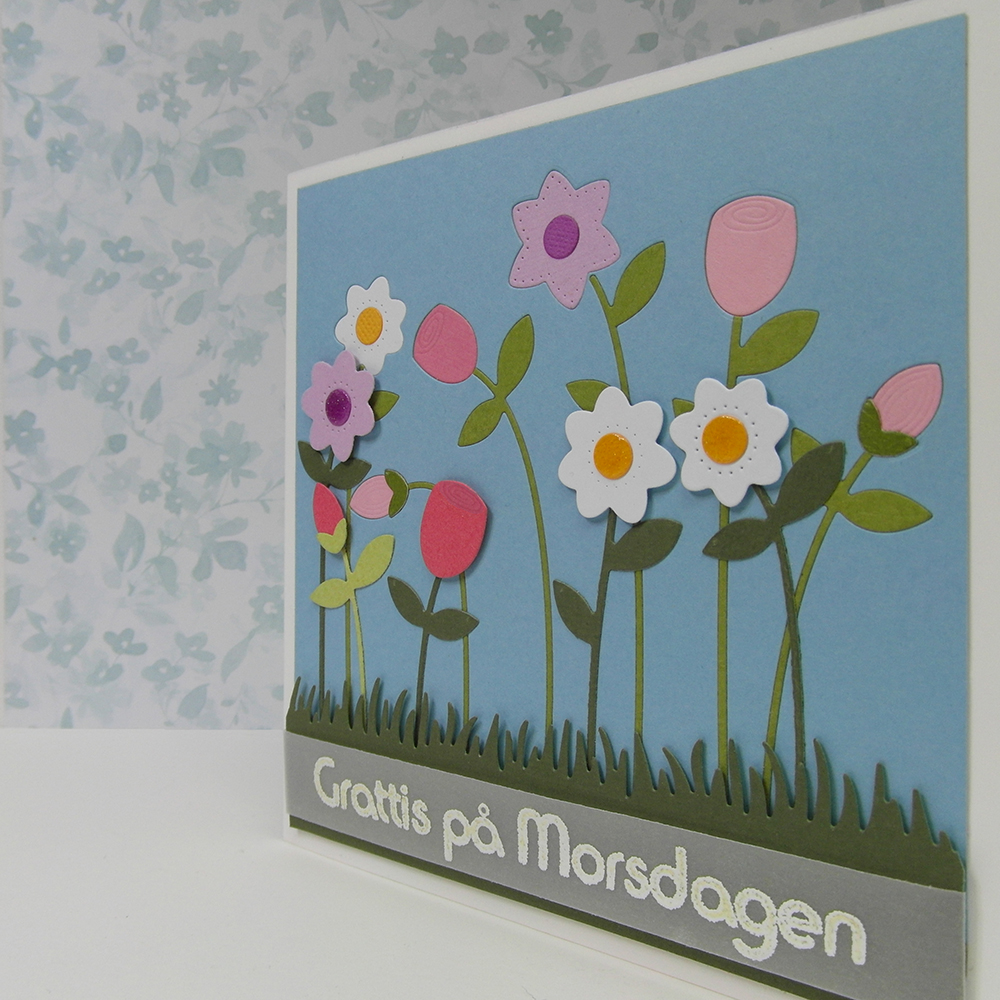 Side view of Mother's day card