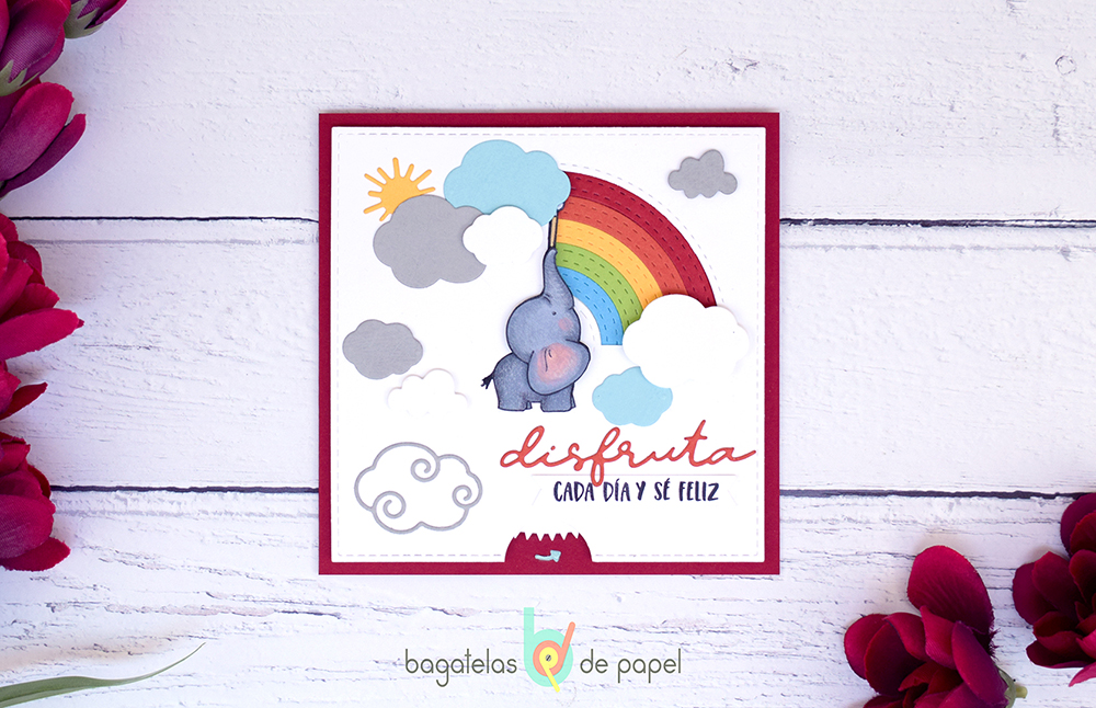 Interactive rainbow card by Laura Dovalo.