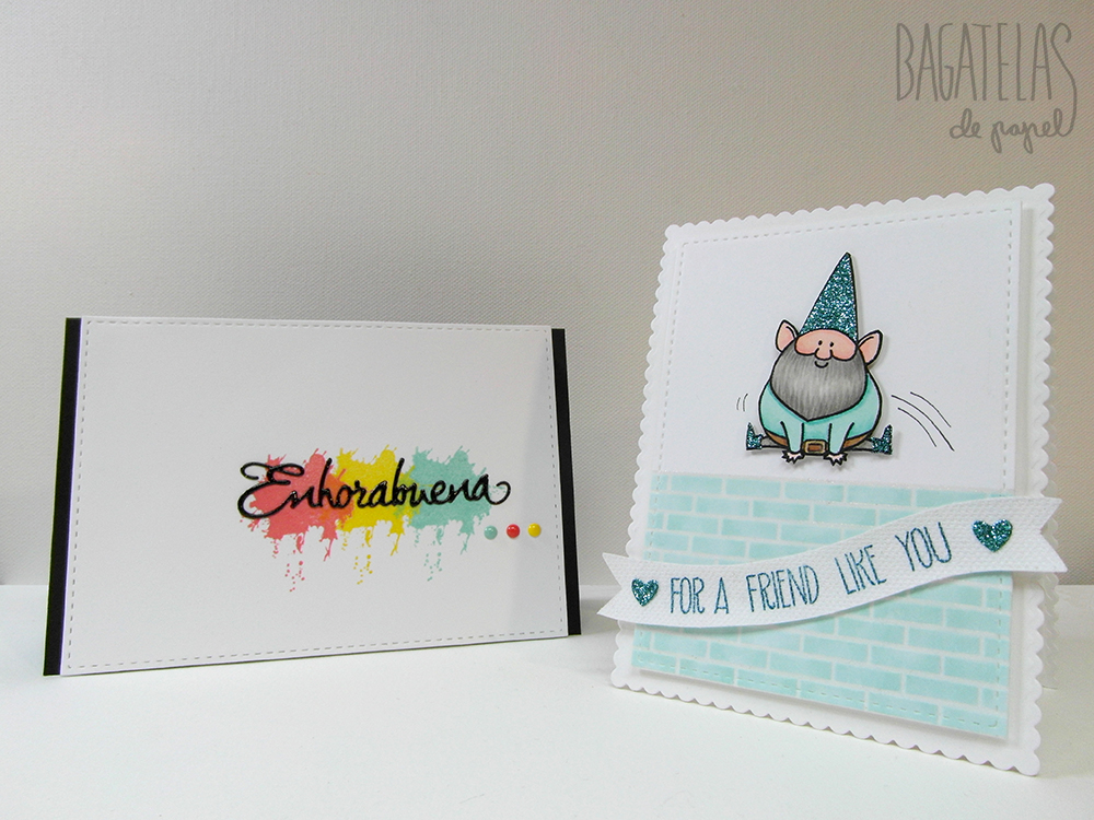 Picture of two cards scraplifted by Laura Dovalo.