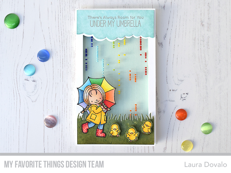 Second card for Day 4 of the May Release Countdown featuring the Falling from the Clouds Frame Die-namics.