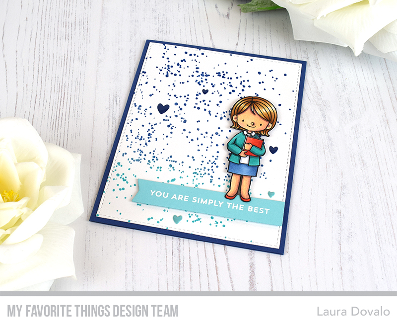Teacher appreciation card for My Favorite Things. - Tarjeta de profesora para MFT.