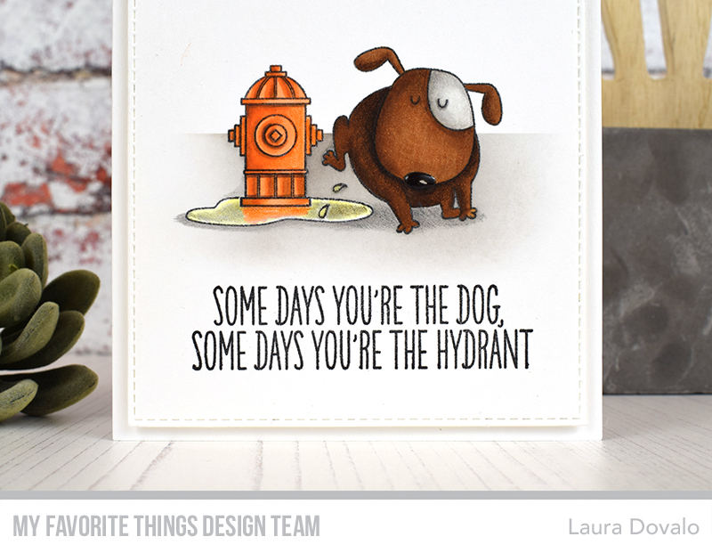 Funny little scene created with stamps from the You Make My Tail Wag stamp set.