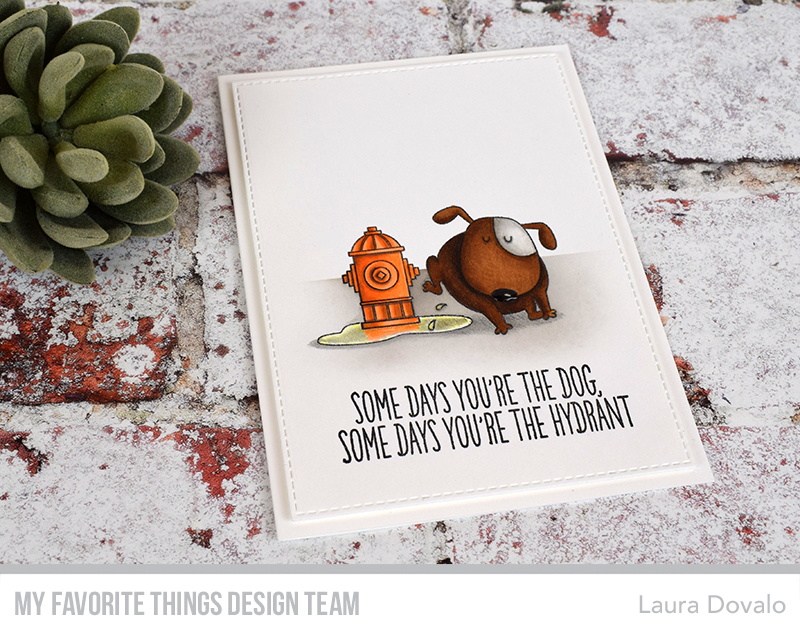 Funny clean and simple card for My Favorite Things.