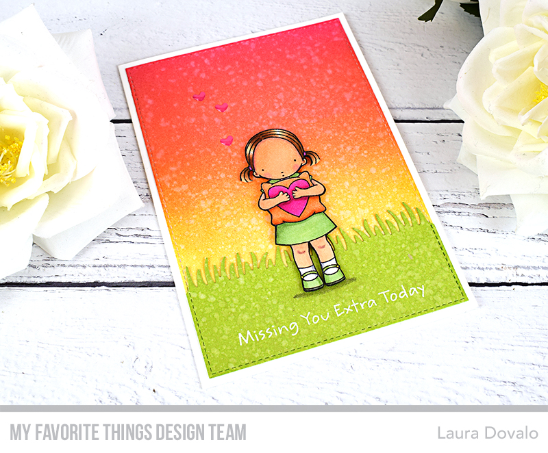 Card with beautiful ink blended background for CC135 at MFT.