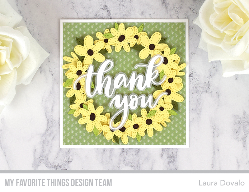 Wreath card for Color Challenge 137.
