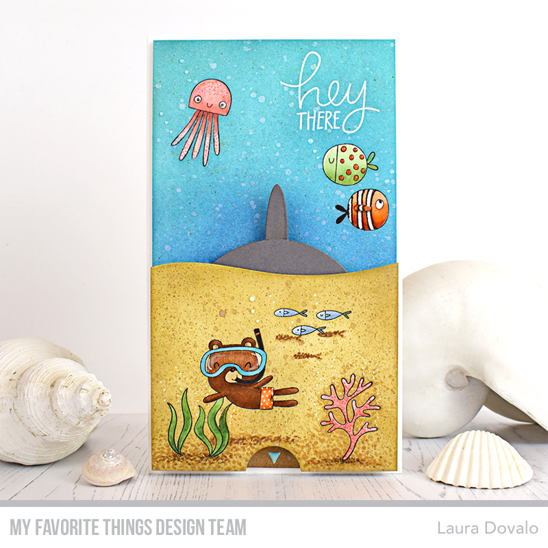 Interactive shark card for June MFT & Friends - bagatelasdepapel.com English