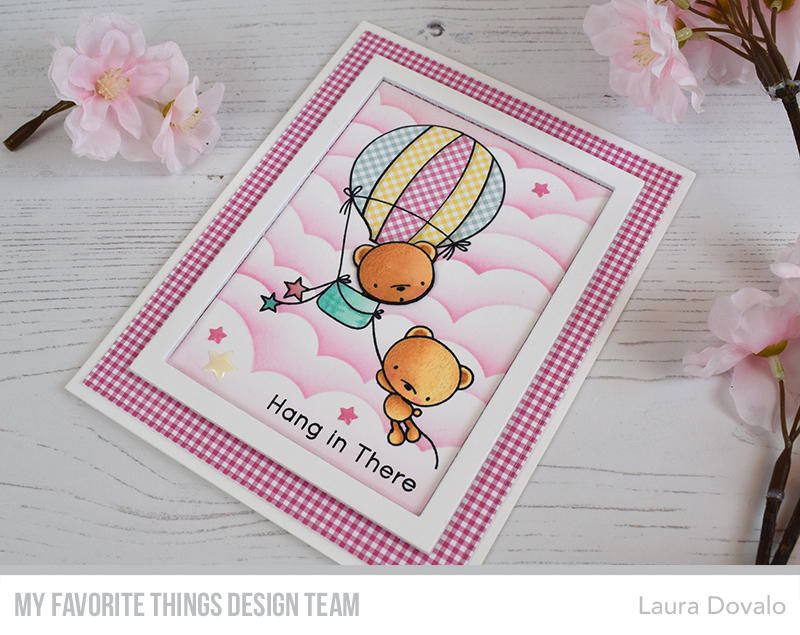 Sweet card with gingham papers for MFT.