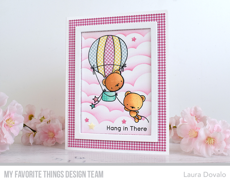 Sweet gingham card by Laura Dovalo.