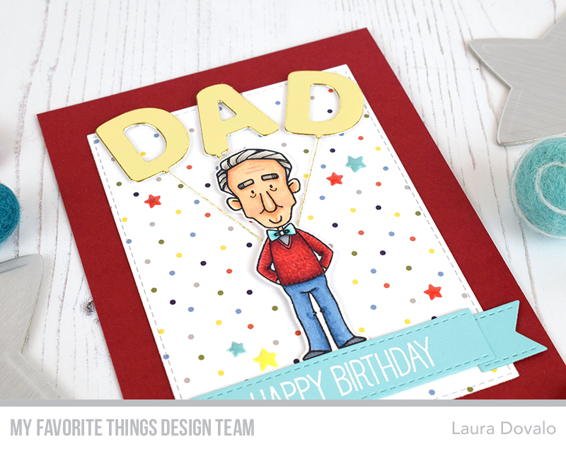 A fun and colorful dad Birthday card.