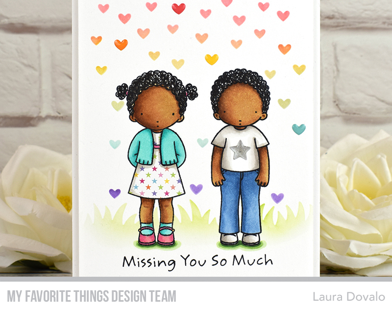 Close up of card with friends for MFT.