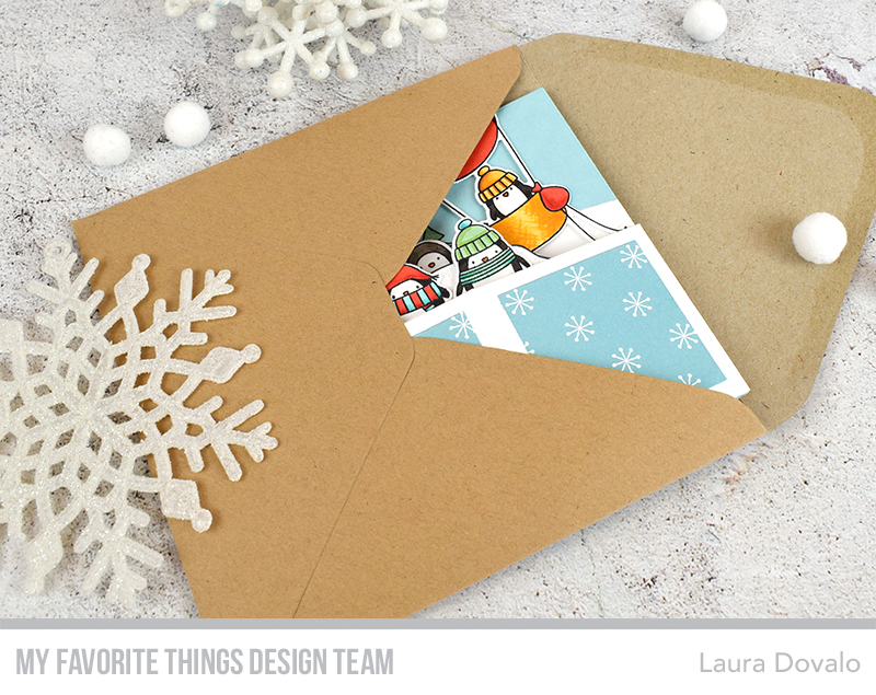 Christmas card in a box inside envelope.