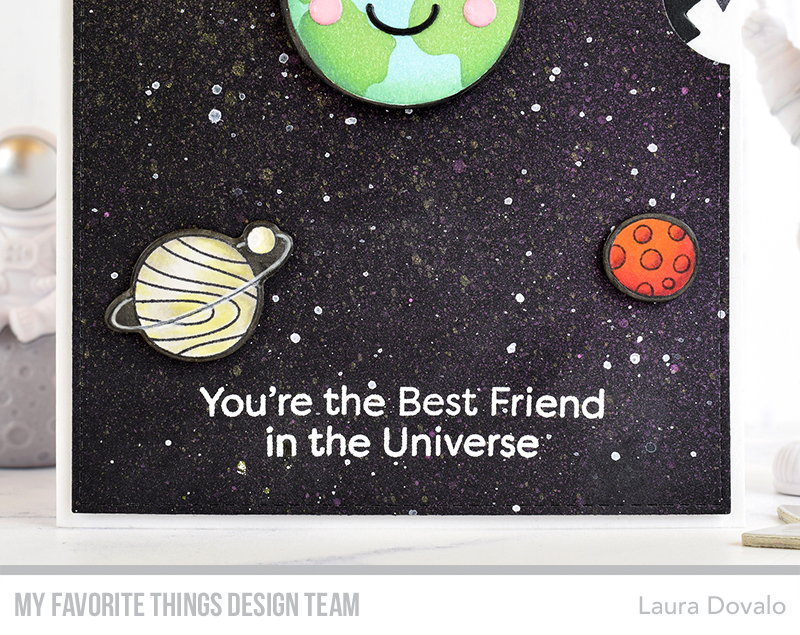 Close up of interactive orbiting space shuttle card.