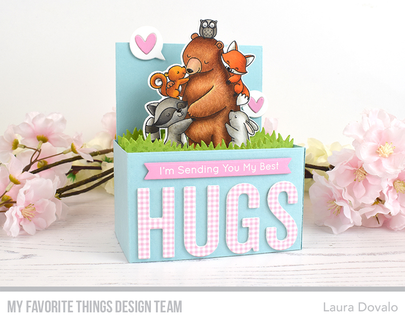 Card with lots of hugs for Day 5 of the MFT January Release Countdown.
