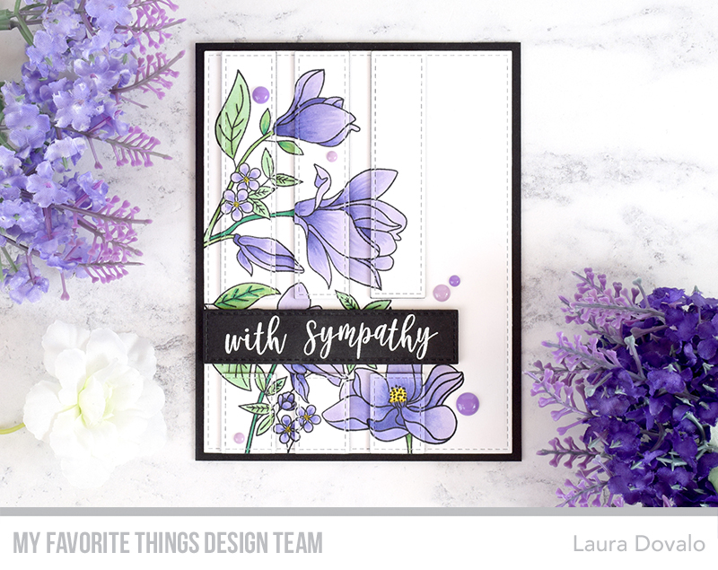 Cenital view of sympathy card created for WSC528 at the MFT Blog.