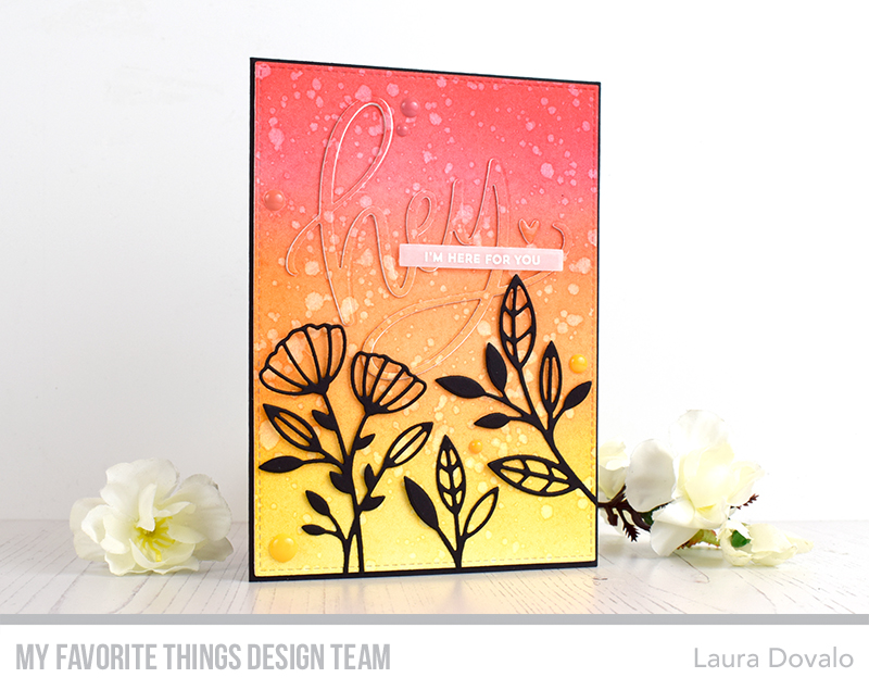 Card with colorful gradient background