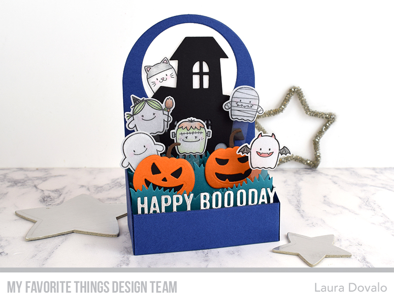 Halloween box card by Laura Dovalo.