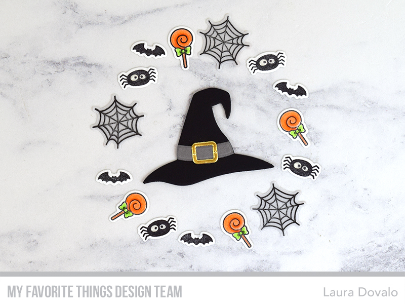 Left over images from Halloween wreath card.