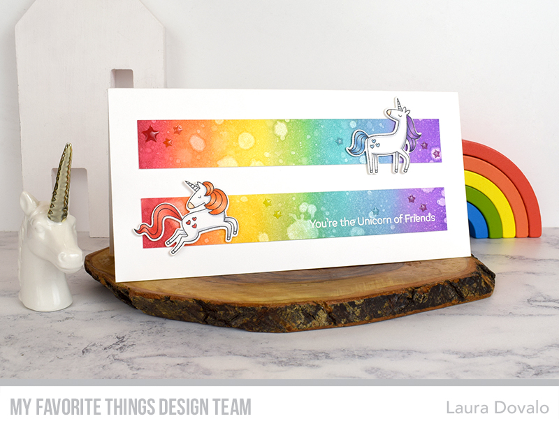 CAS card with unicorns for WSC559 at the MFT Blog.