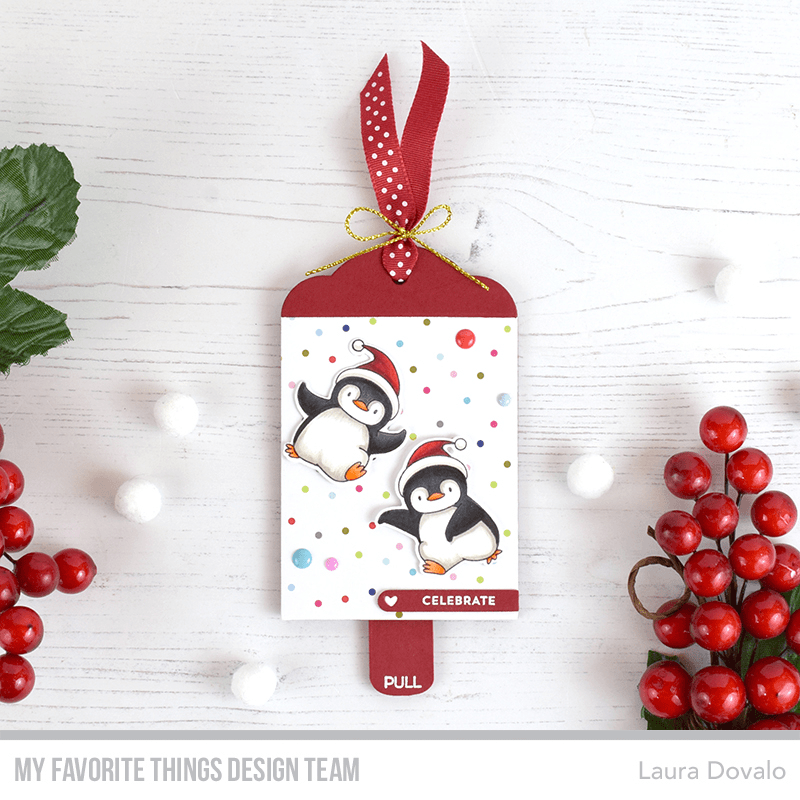 Interactive Christmas tag number two created for MFT stamps.