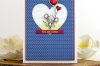 Valentine's Day card with sweet mouse for Day 1 of the MFT January Release Countdown.