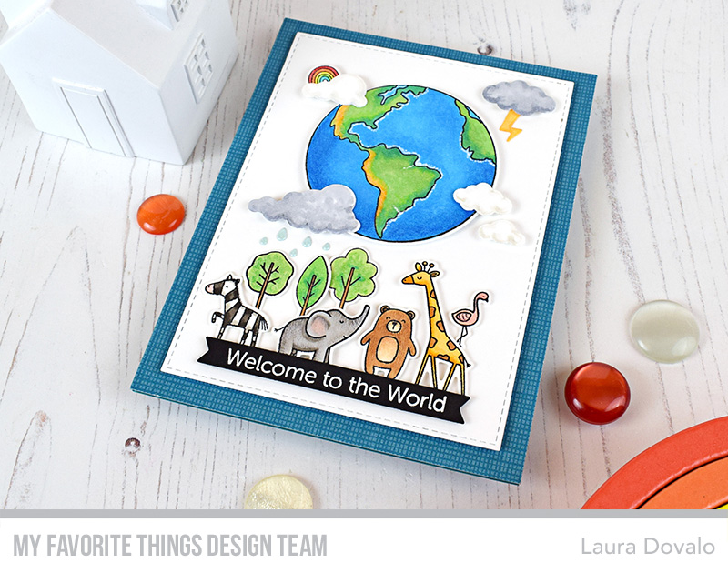 Close up of world card created by Laura Dovalo.