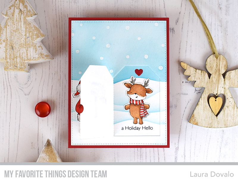 Christmas card with surprise flap.