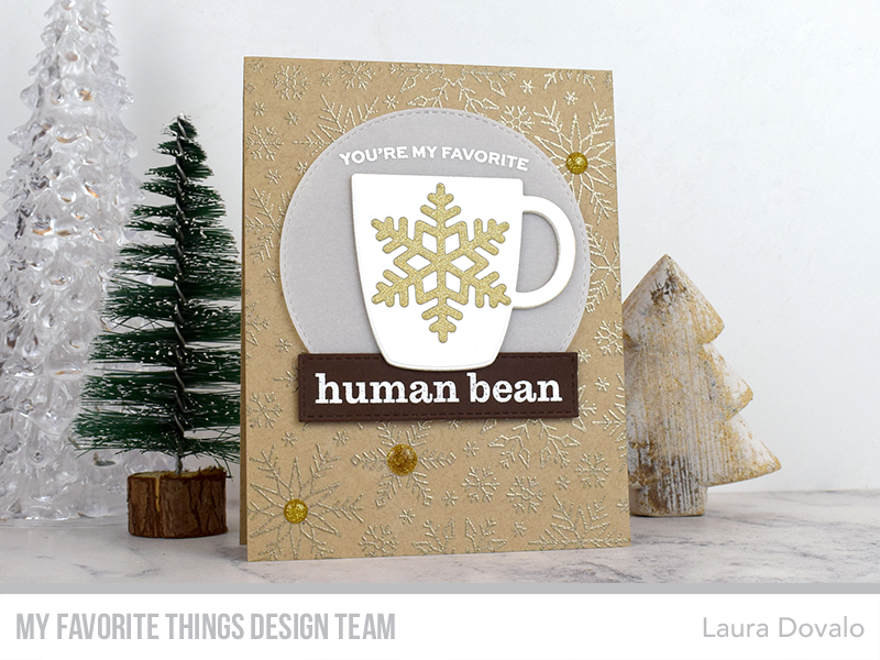 Card in kraft and gold with XL mug.