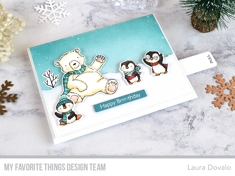 Interactive card with polar bear.