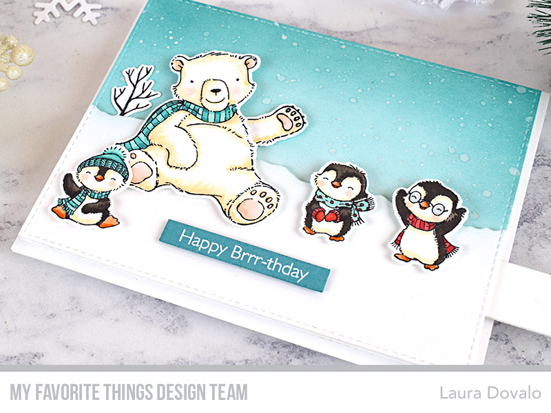 Close up of interactive card with polar bear.