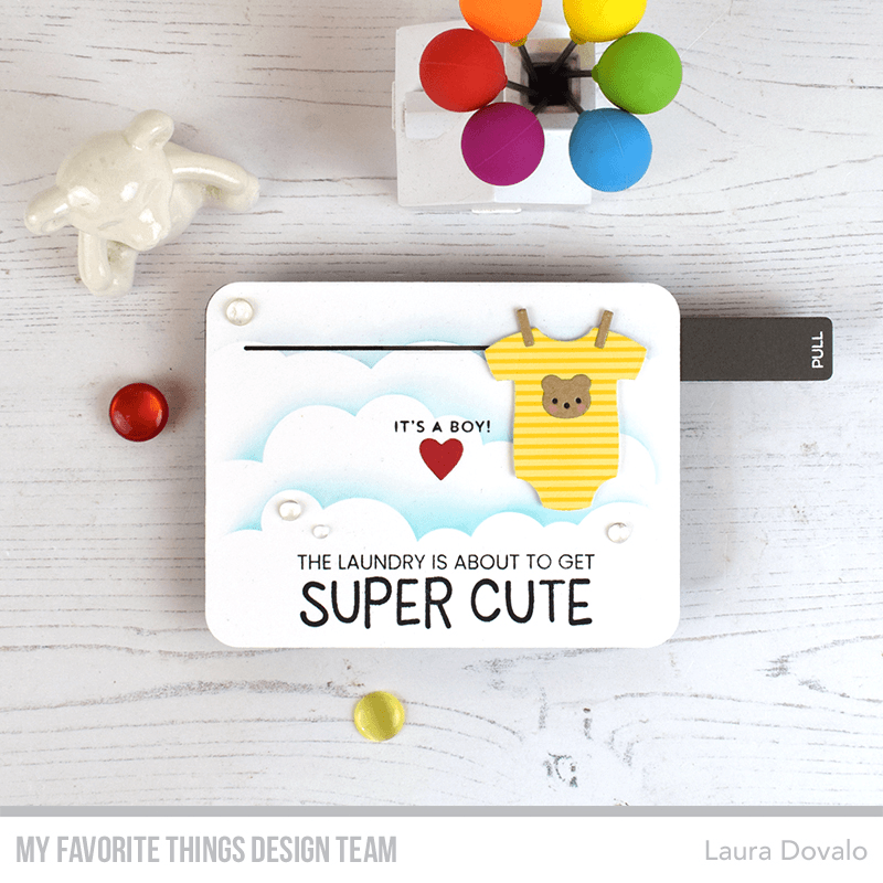 Gif of interactive baby card.