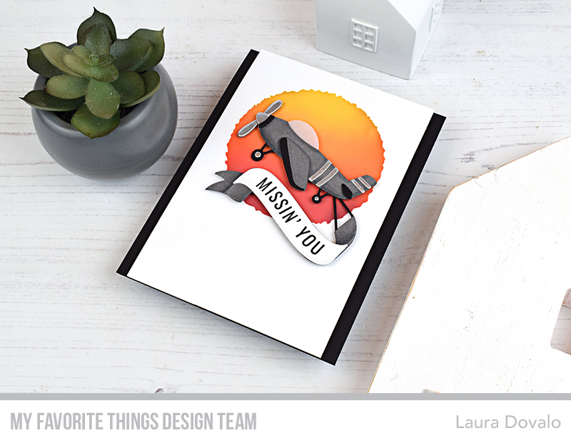 CAS card with propeller plane created by Laura Dovalo.