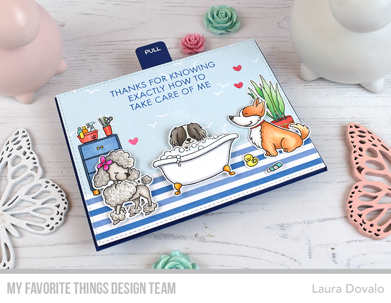 Interactive card with dogs created by Laura Dovalo. Check out the tutorial on the MFT YouTube chanel!