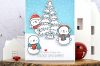 Card with cute snowmen for Spotlight Day 1 of the MFT November Release.