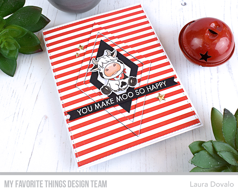 Graphic cow card by Laura Dovalo for MFT.