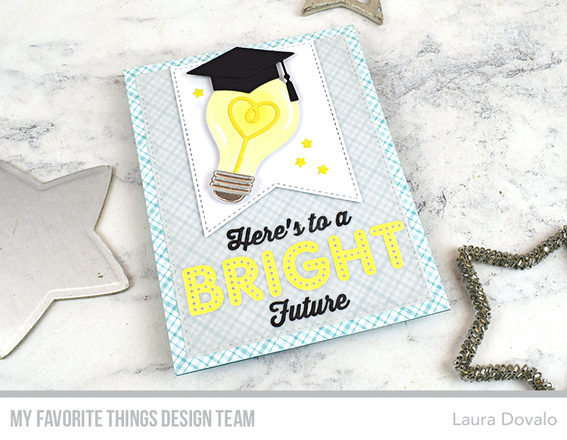 Graduation card with light bulb created by Laura Dovalo.