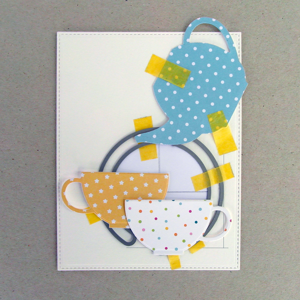 Colocación de troquel y die cuts para crear el panel interactivo.