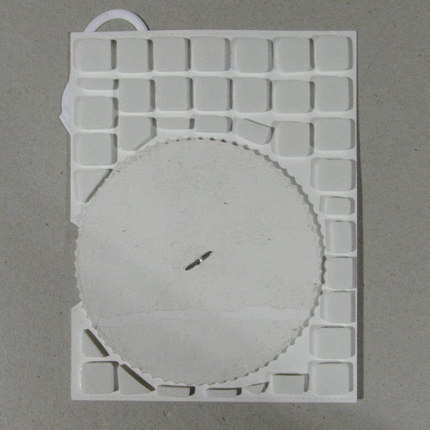 Parte trasera del panel interactivo con adhesivo foam