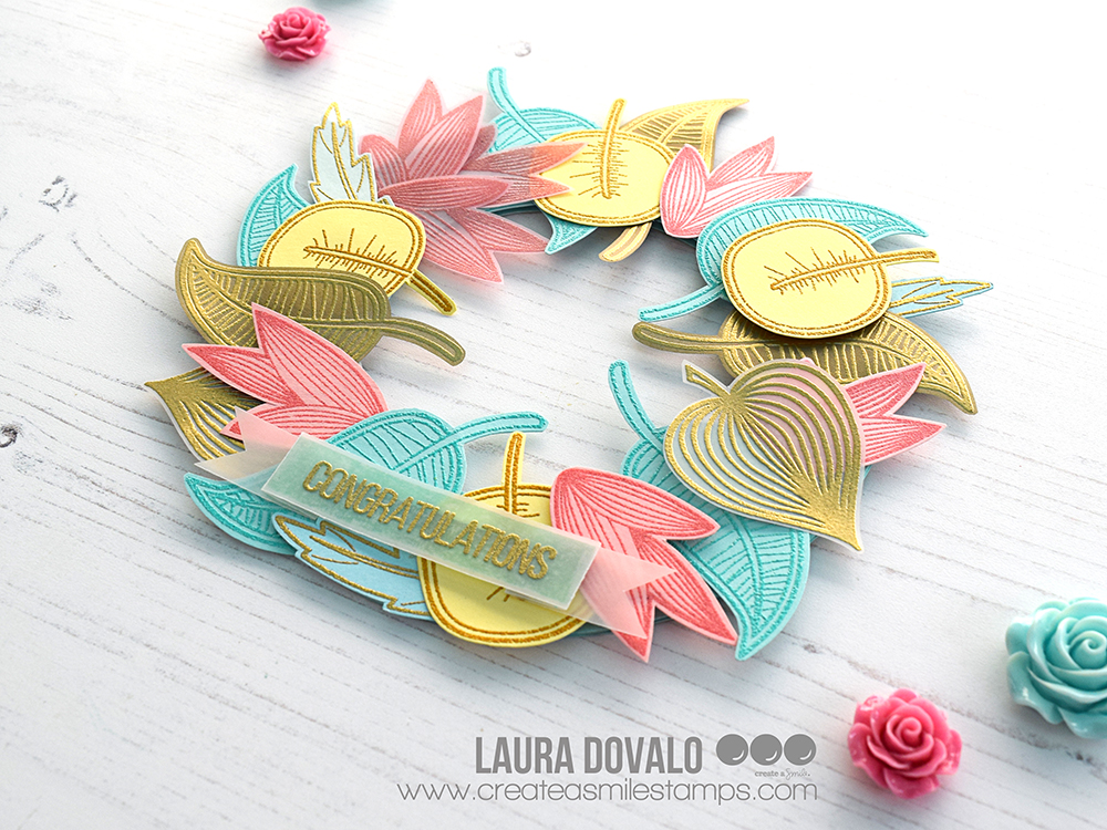 Tarjeta en forma de corona para Create a Smile.