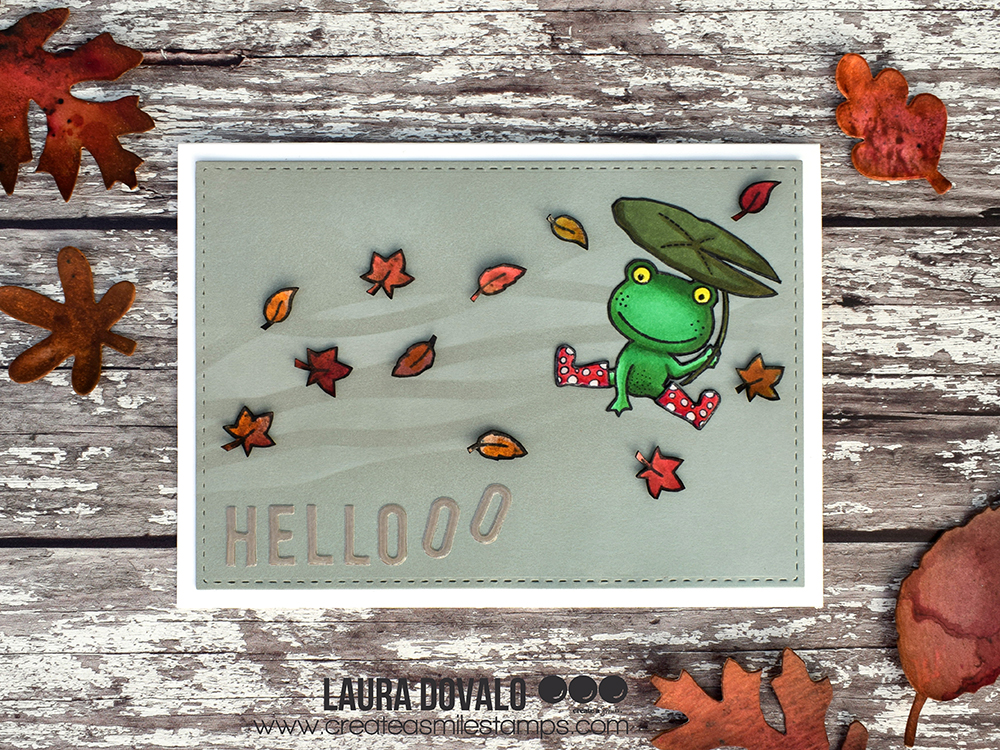 Tarjeta hola otoñal para Create a Smile.