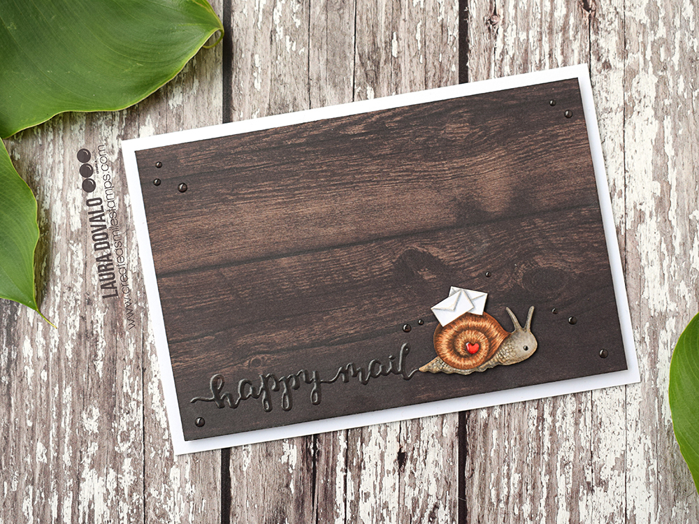 Tarjeta CAS con caracol para Create a Smile.