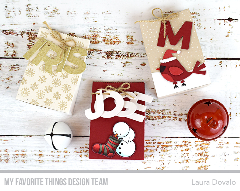 Bolsas decoradas navideñas para MFT.