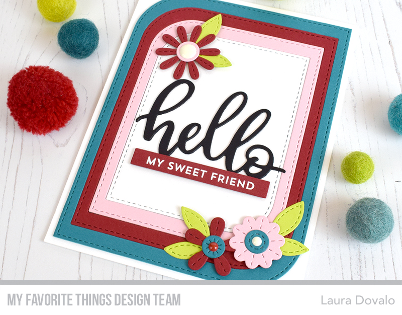 Retro flower card for MFT.
